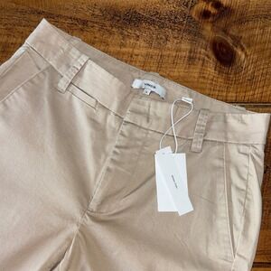NWT Vince Womens Beige Latte Cotton Stretch Chino Ankle Pants Style VR72821558 0